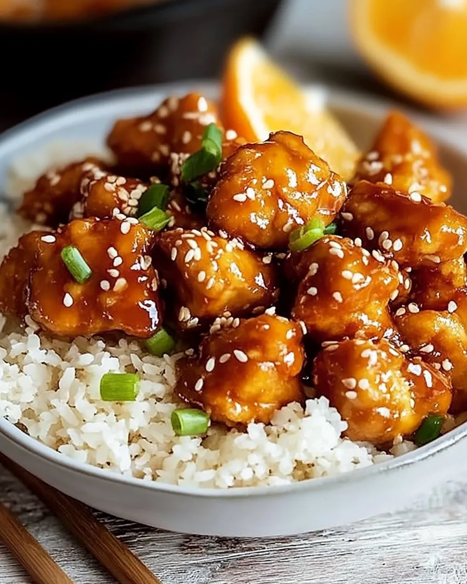 Air Fryer Orange Chicken