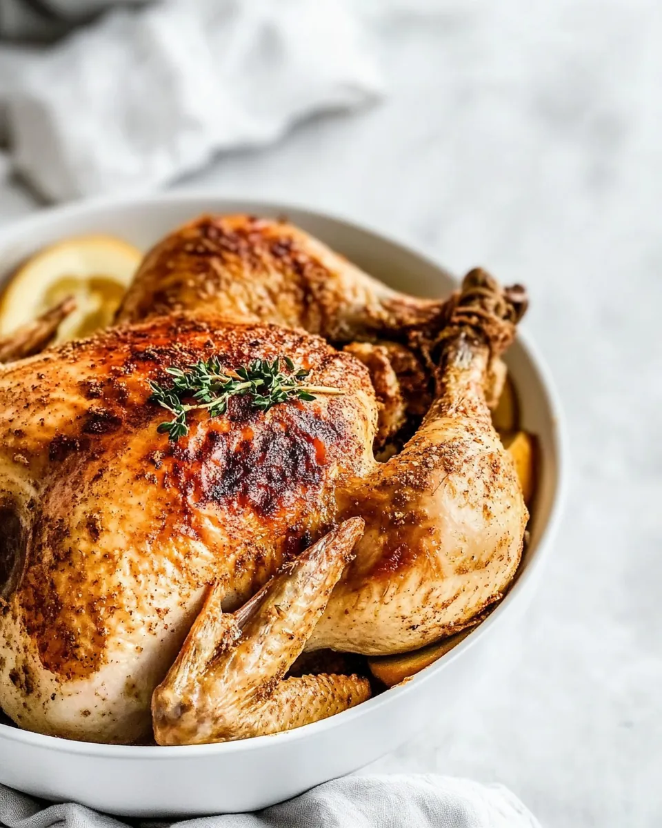 Air Fryer Whole Chicken