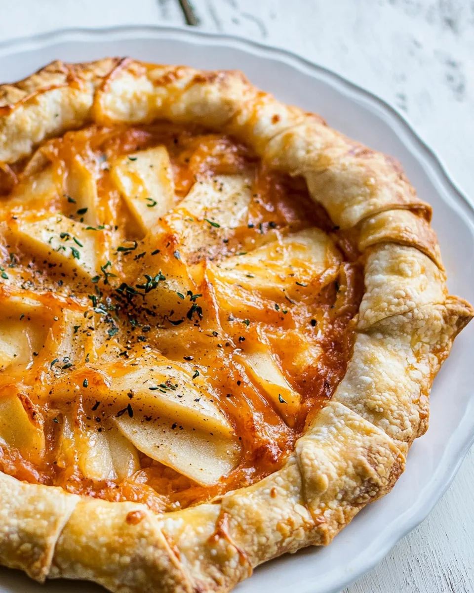 Apple Cheddar Galette