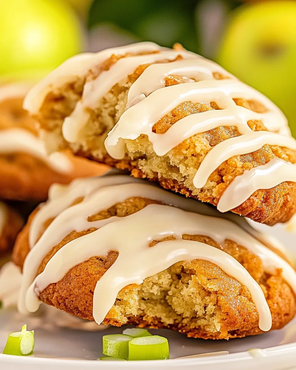 Apple Cookies with Maple Icing