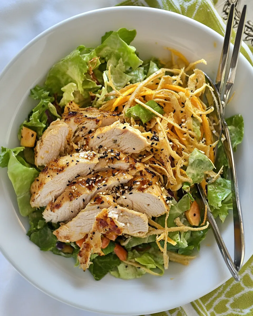 Applebee's Grilled Oriental Chicken Salad