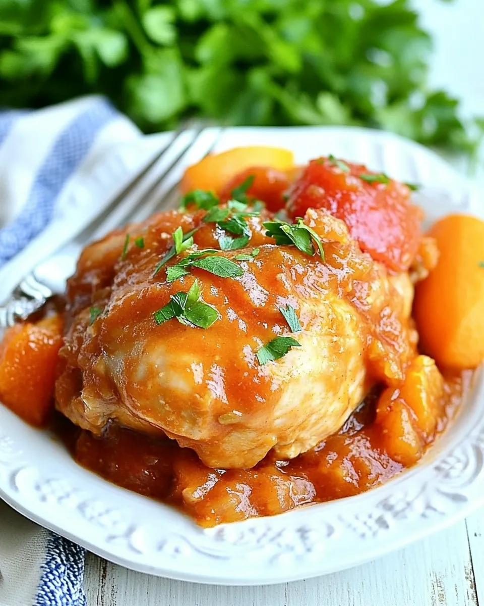 Apricot Orange Slow Cooker Chicken