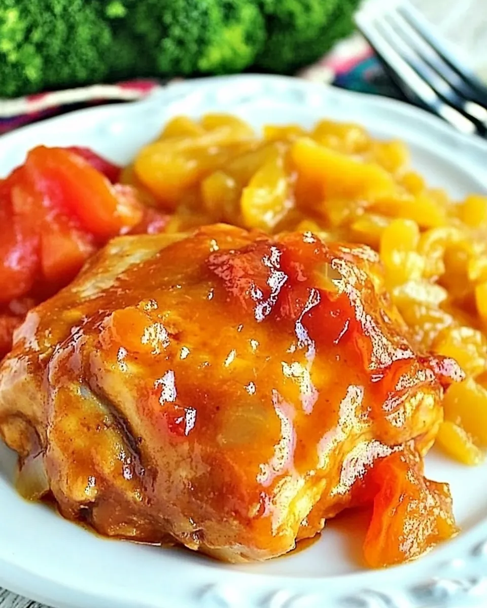 Apricot Orange Slow Cooker Chicken