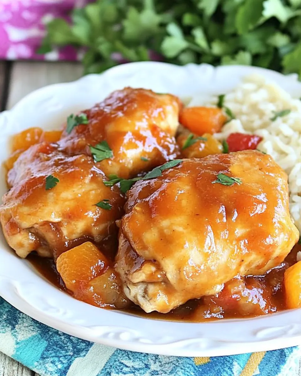 Apricot Orange Slow Cooker Chicken