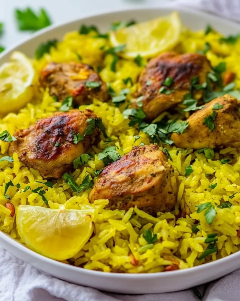 Aromatic Saffron Chicken Coconut Rice
