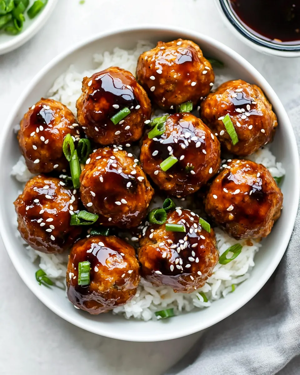 Asian Chicken Meatballs