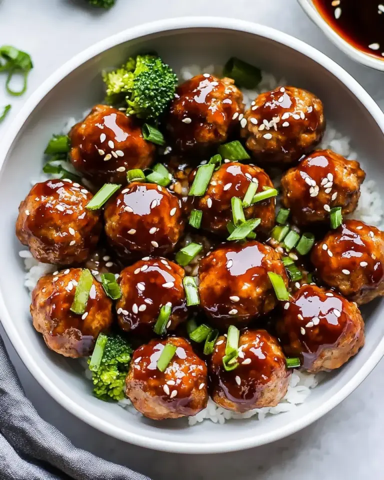 Asian Chicken Meatballs