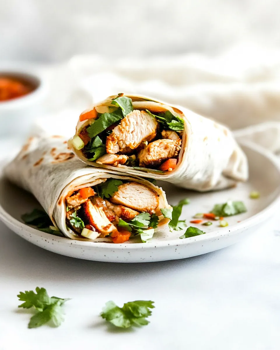 Asian Chicken Wraps