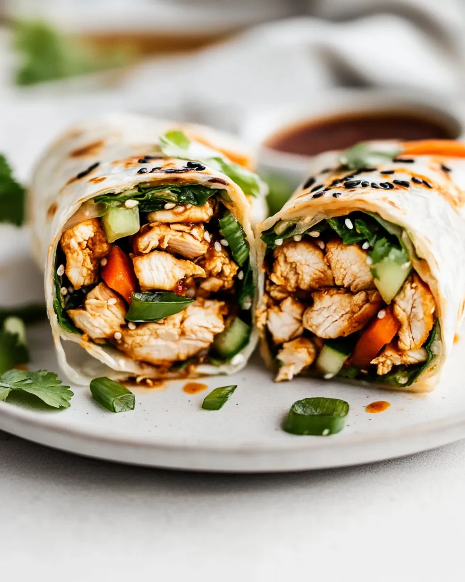 Asian Chicken Wraps