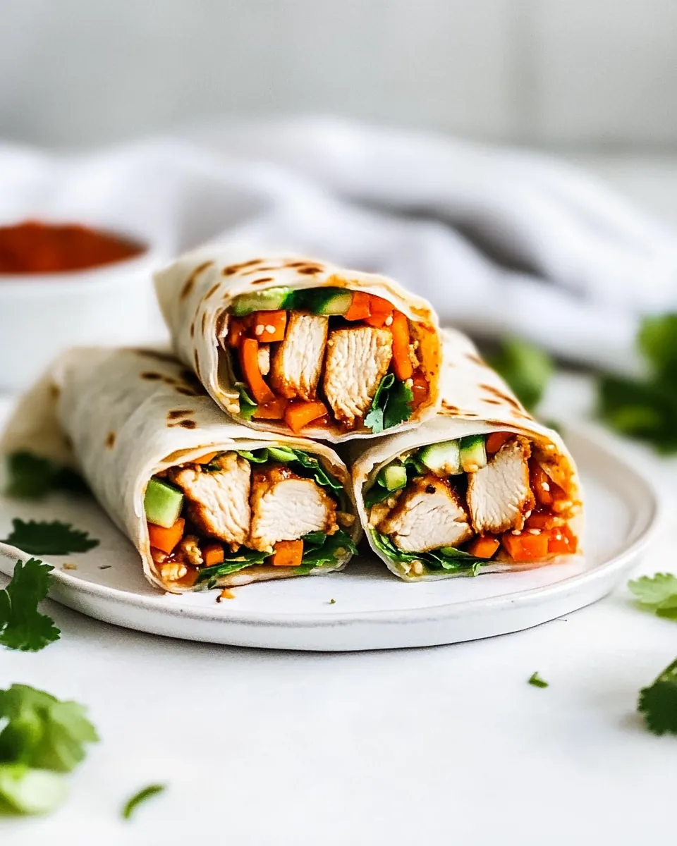 Asian Chicken Wraps