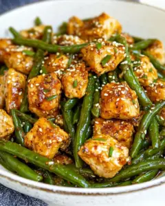 Asian Chicken and Green Beans