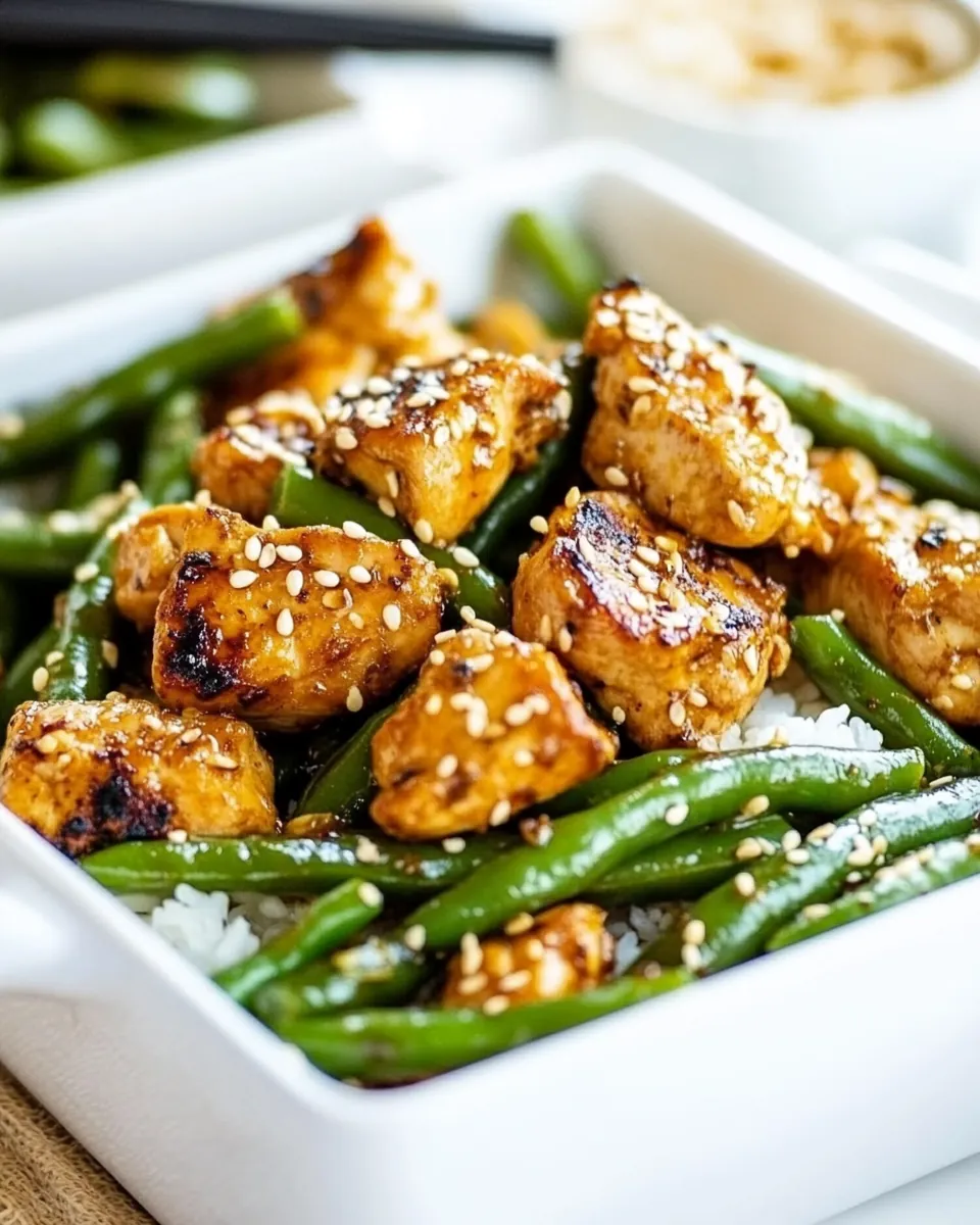 Asian Chicken and Green Beans