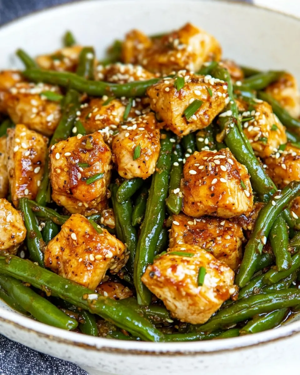 Asian Chicken and Green Beans