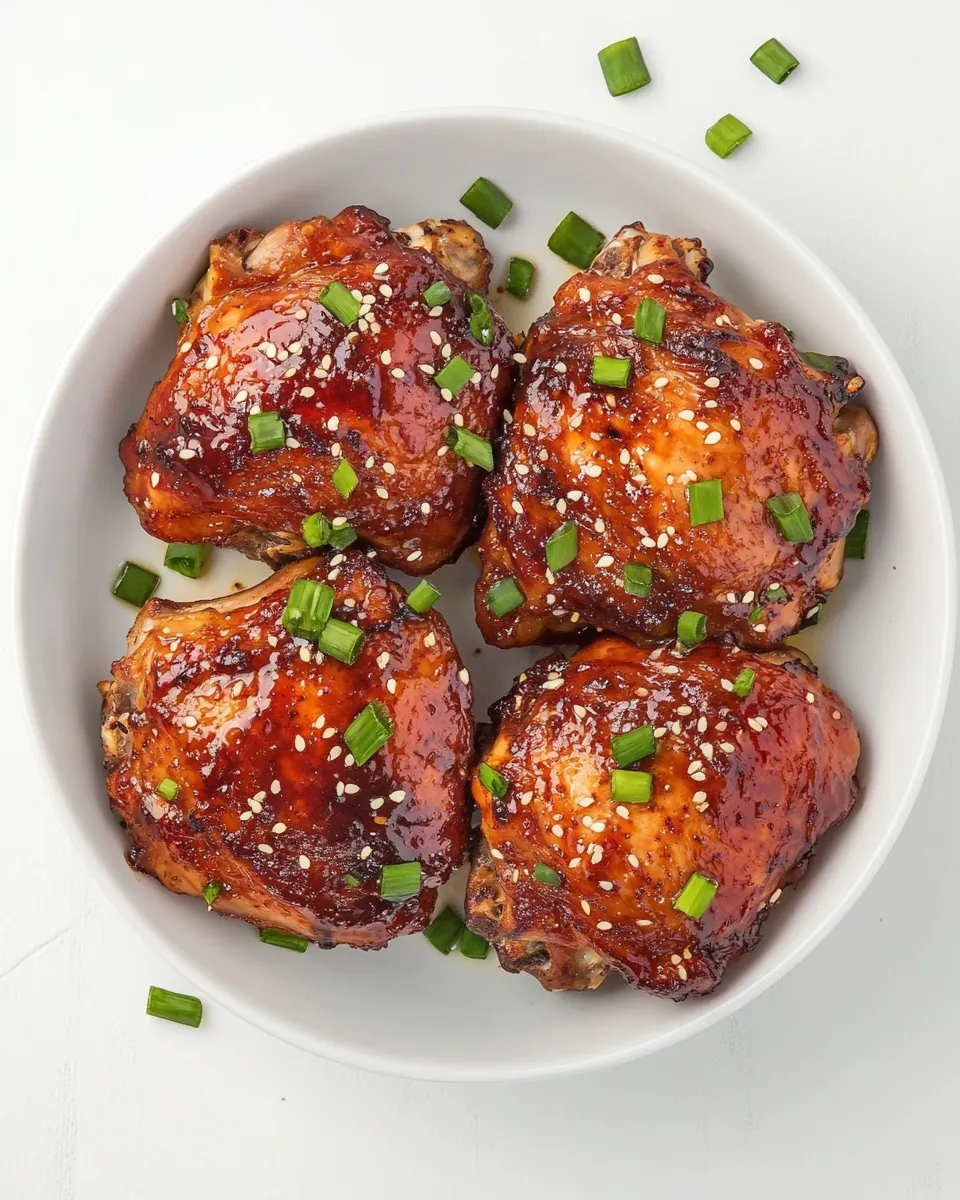 Asian Crockpot Chicken Thighs