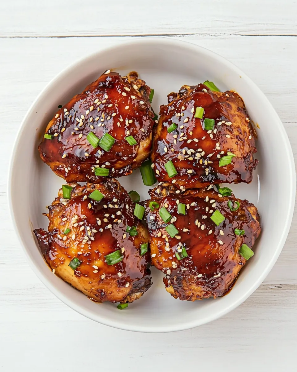 Asian Crockpot Chicken Thighs