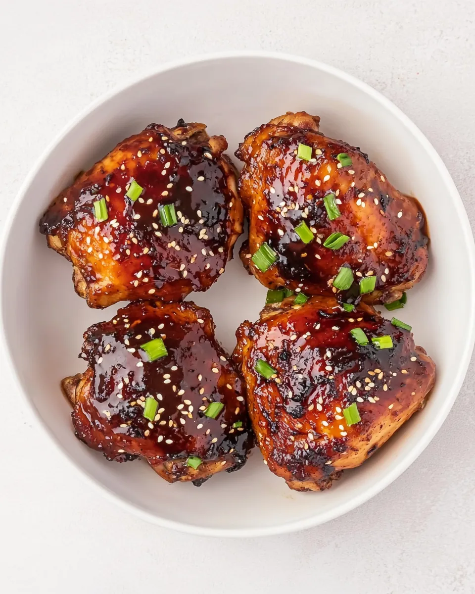 Asian Crockpot Chicken Thighs