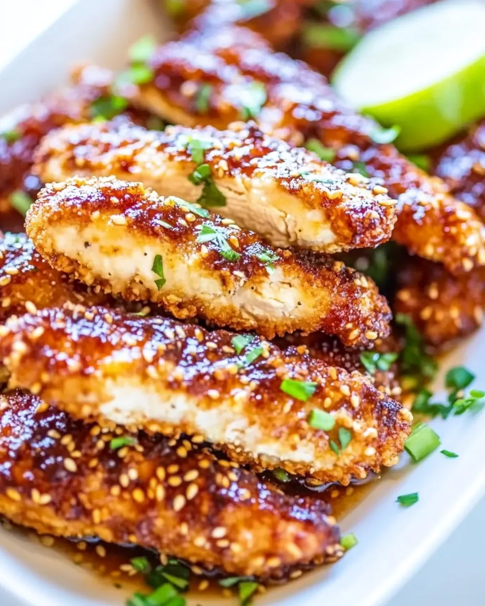 Asian Glazed Chicken Fingers