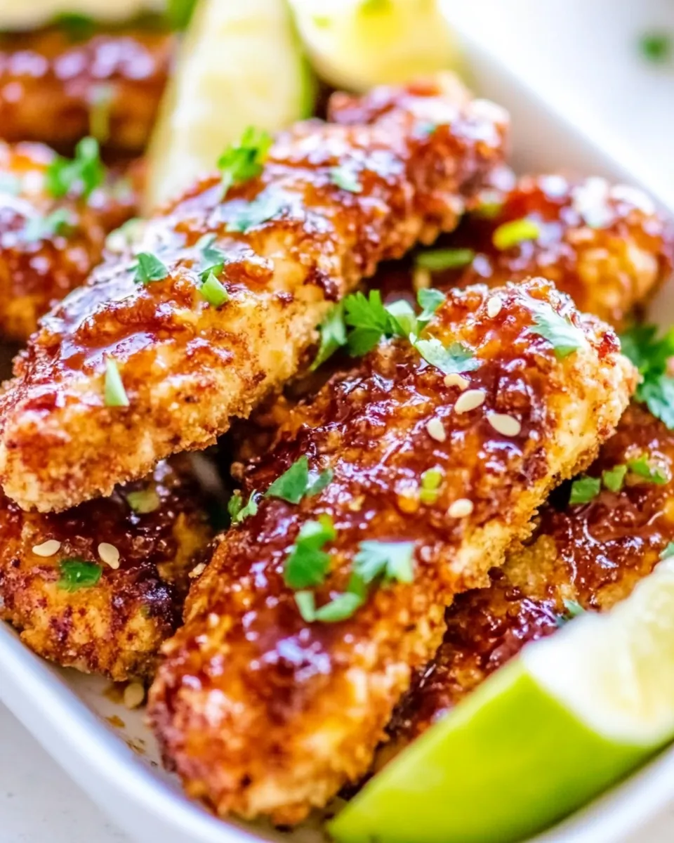 Asian Glazed Chicken Fingers