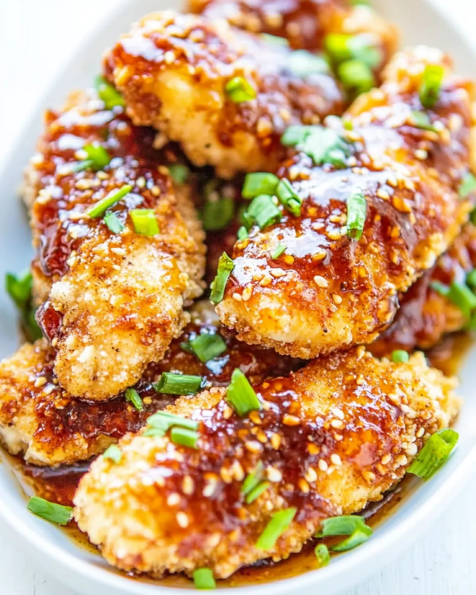 Asian Glazed Chicken Fingers