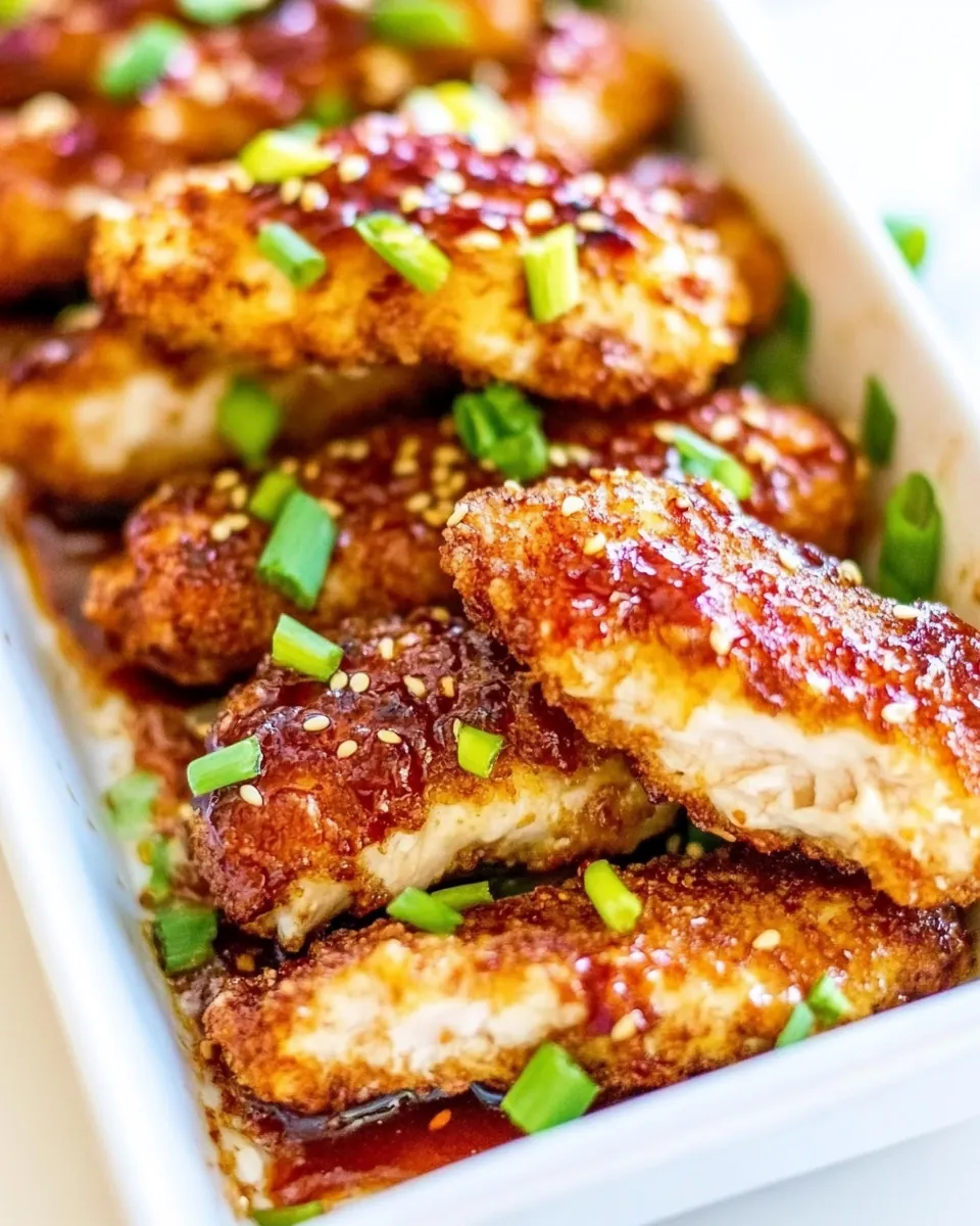 Asian Glazed Chicken Fingers