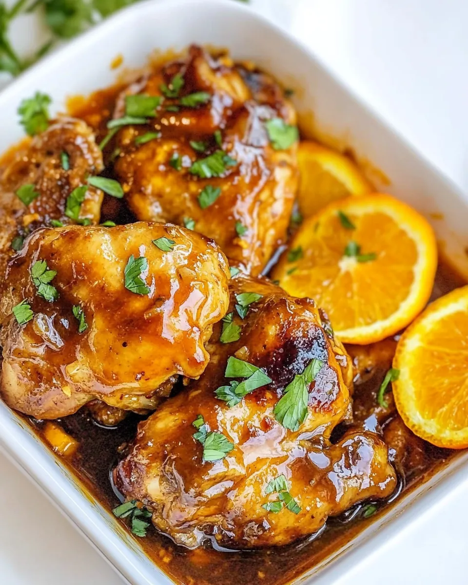 Asian Glazed Orange Chicken