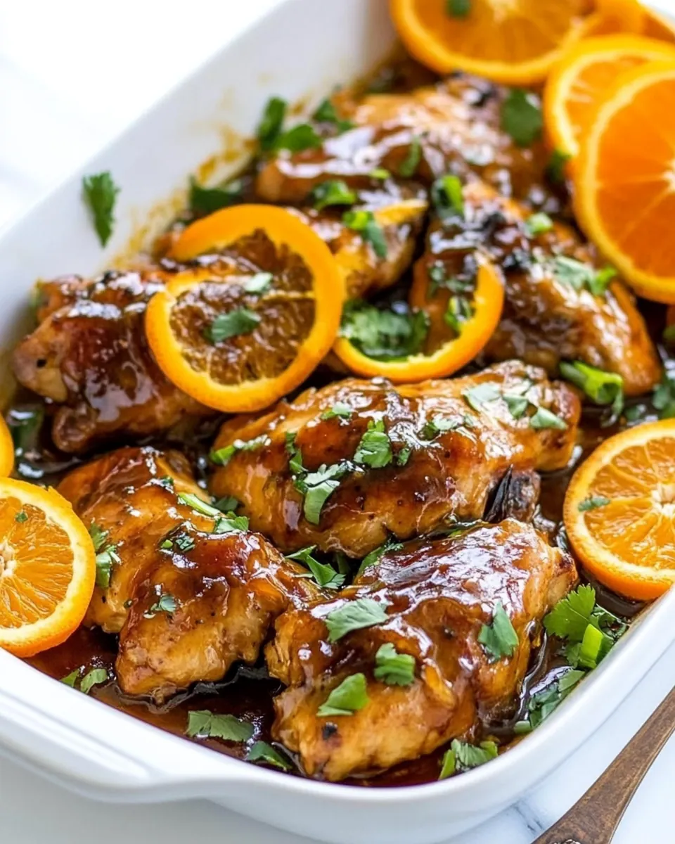 Asian Glazed Orange Chicken
