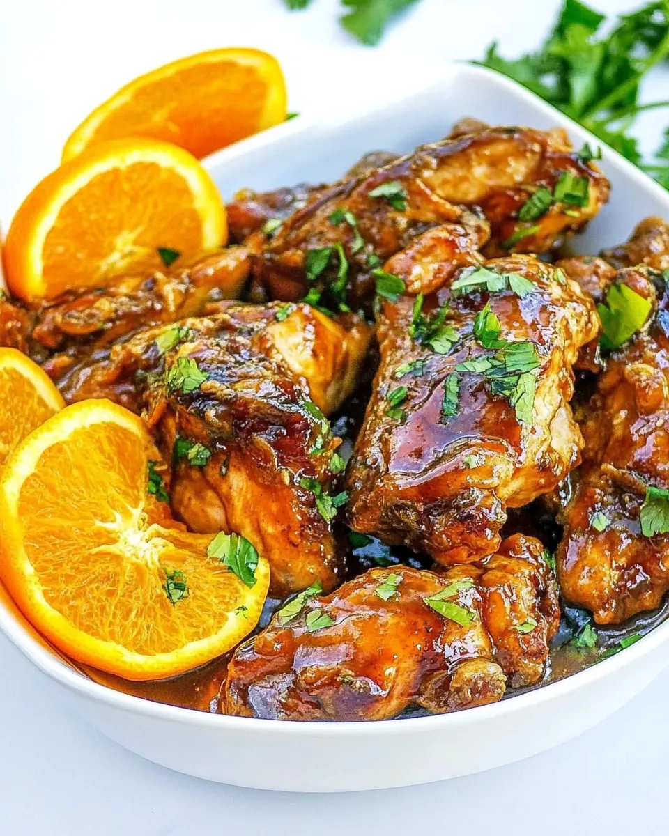 Asian Glazed Orange Chicken