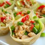 Asian Ground Chicken Cups
