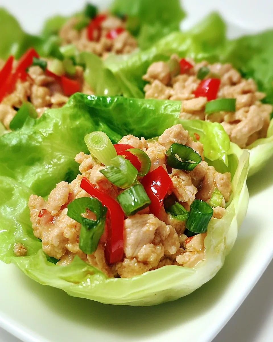Asian Ground Chicken Cups