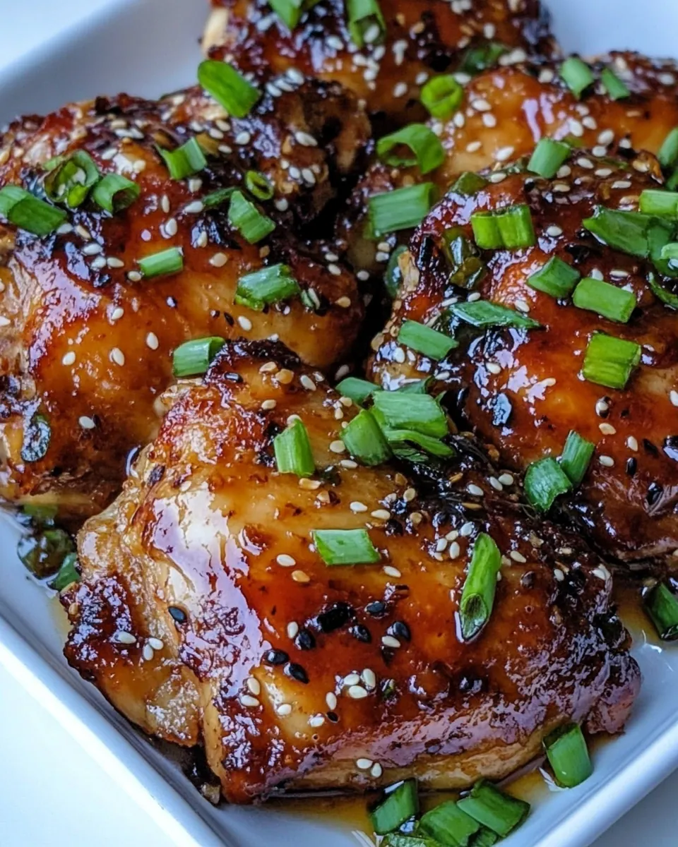 Honey Garlic Chicken Thighs