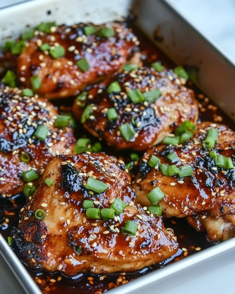 Honey Garlic Chicken Thighs