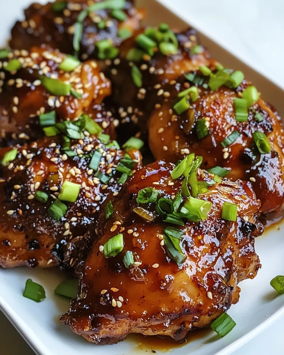 Honey Garlic Chicken Thighs