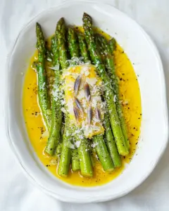Asparagus with Anchovy Butter Parmesan