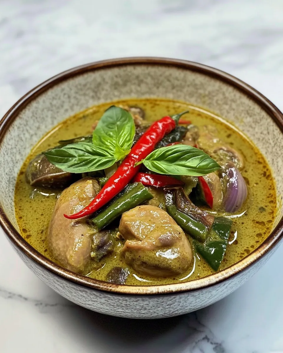 Authentic Thai Green Chicken Curry