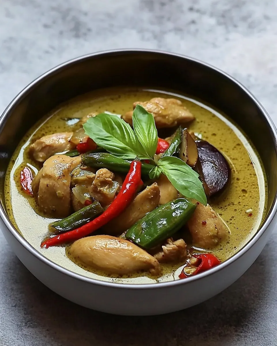 Authentic Thai Green Chicken Curry