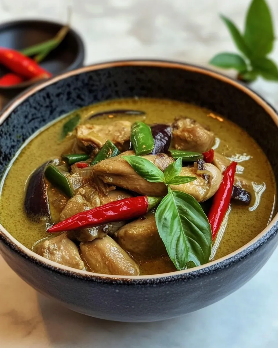 Authentic Thai Green Chicken Curry
