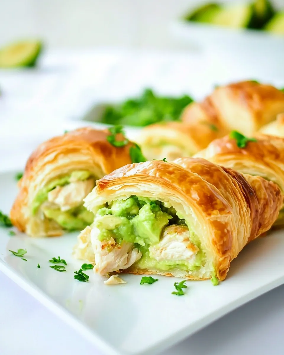 Avocado Chicken Croissants
