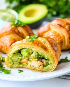 Avocado Chicken Croissants