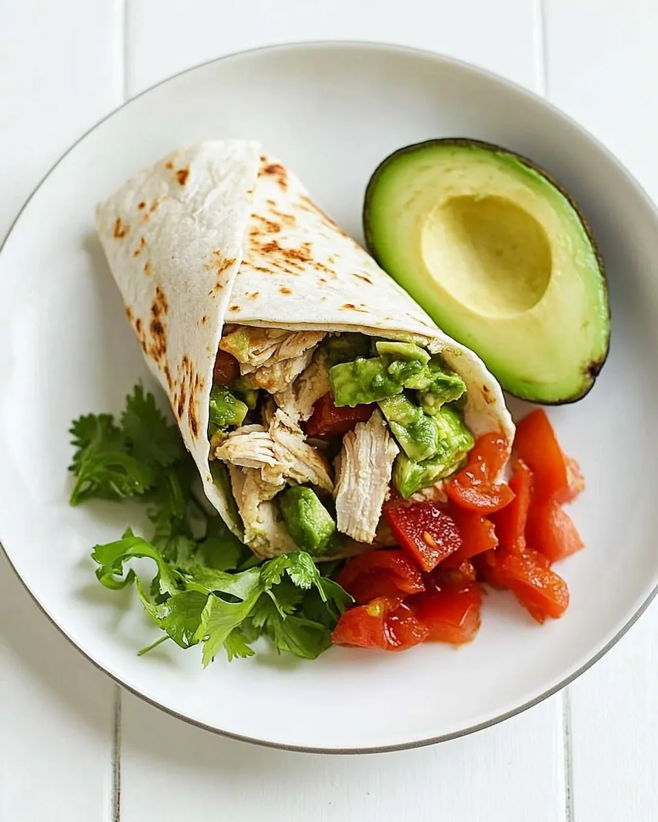 Avocado Chicken Wrap