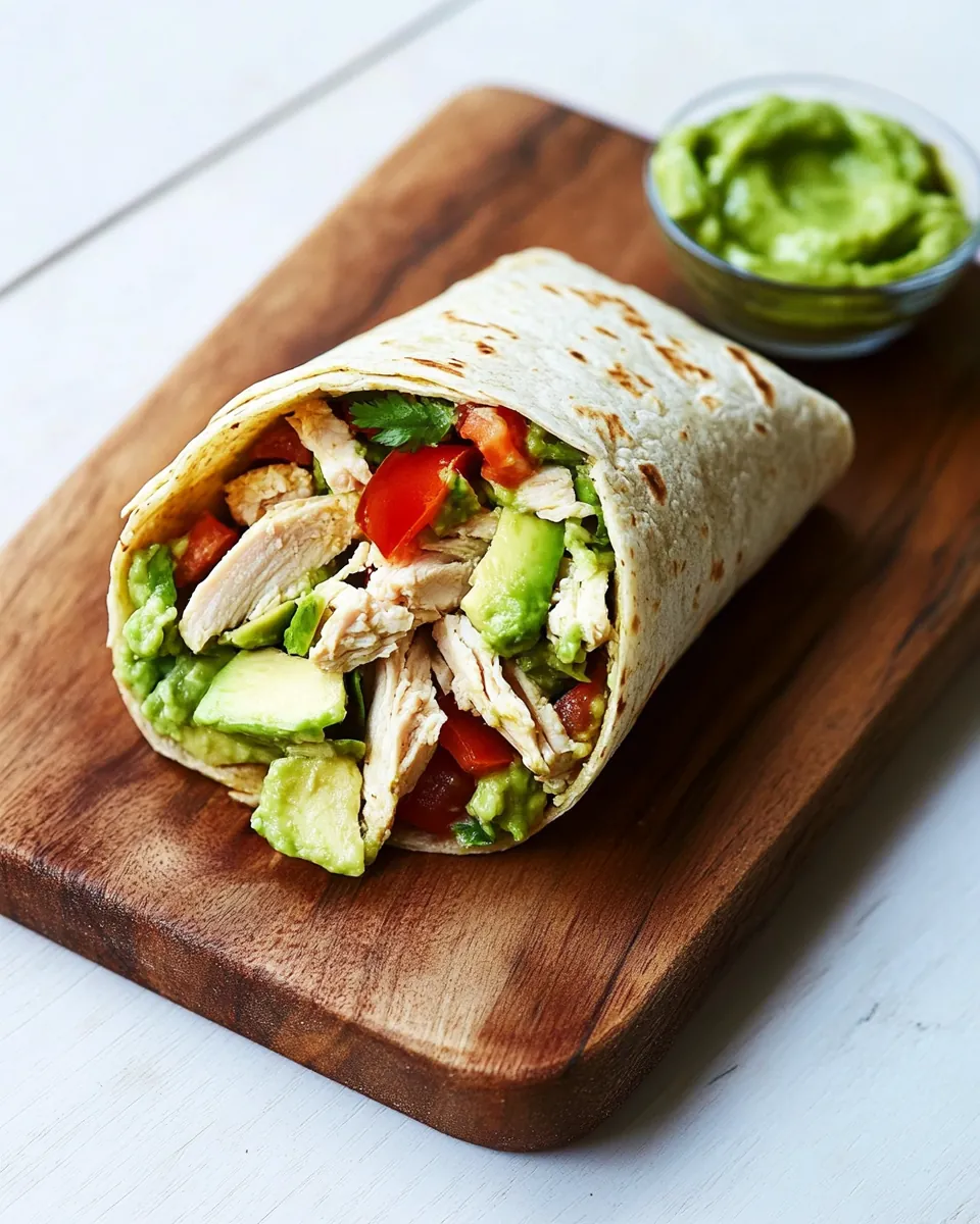 Avocado Chicken Wrap