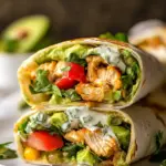 Avocado Ranch Chicken Burrito Wraps