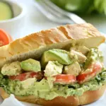 Avocado Greek Yogurt Chicken Salad Sandwich