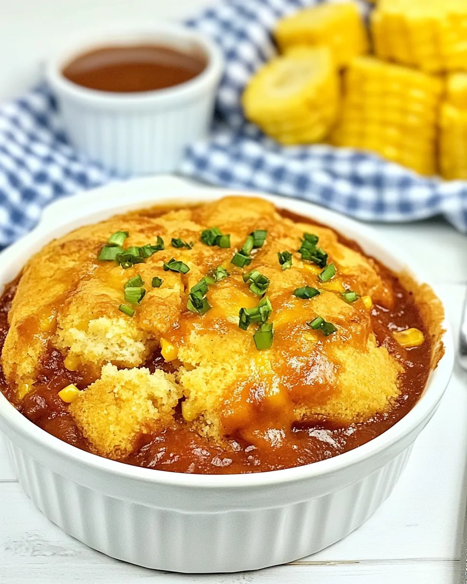 BBQ Chicken Cornbread Bake