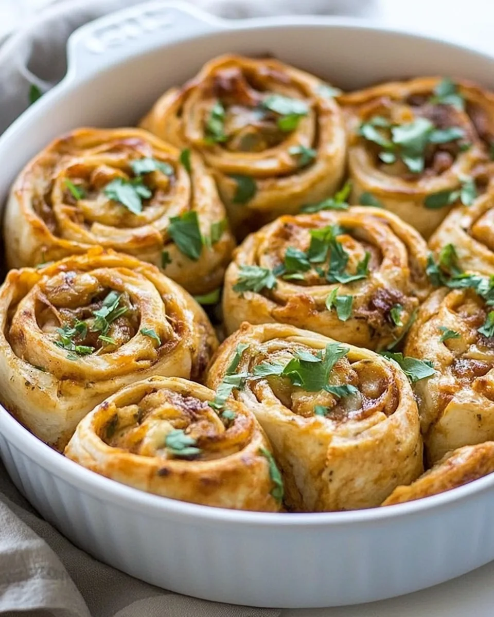 BBQ Chicken Pinwheel Bake