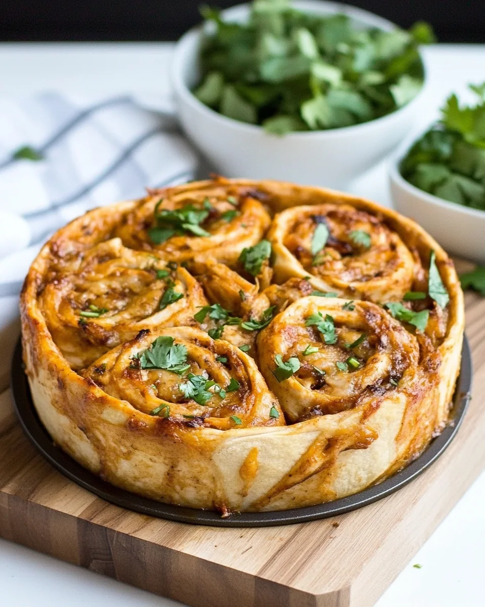 BBQ Chicken Pinwheel Bake