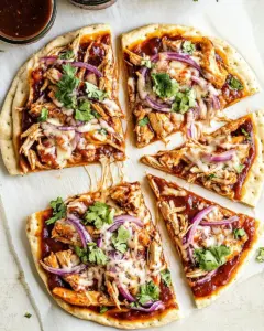 BBQ Chicken Pita Pizzas