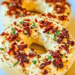 Bagel with Sun Dried Tomatoes Provolone