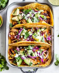 Baked BBQ Chicken Tacos