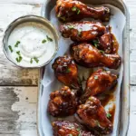 Baked Boneless Honey BBQ Chicken Wings