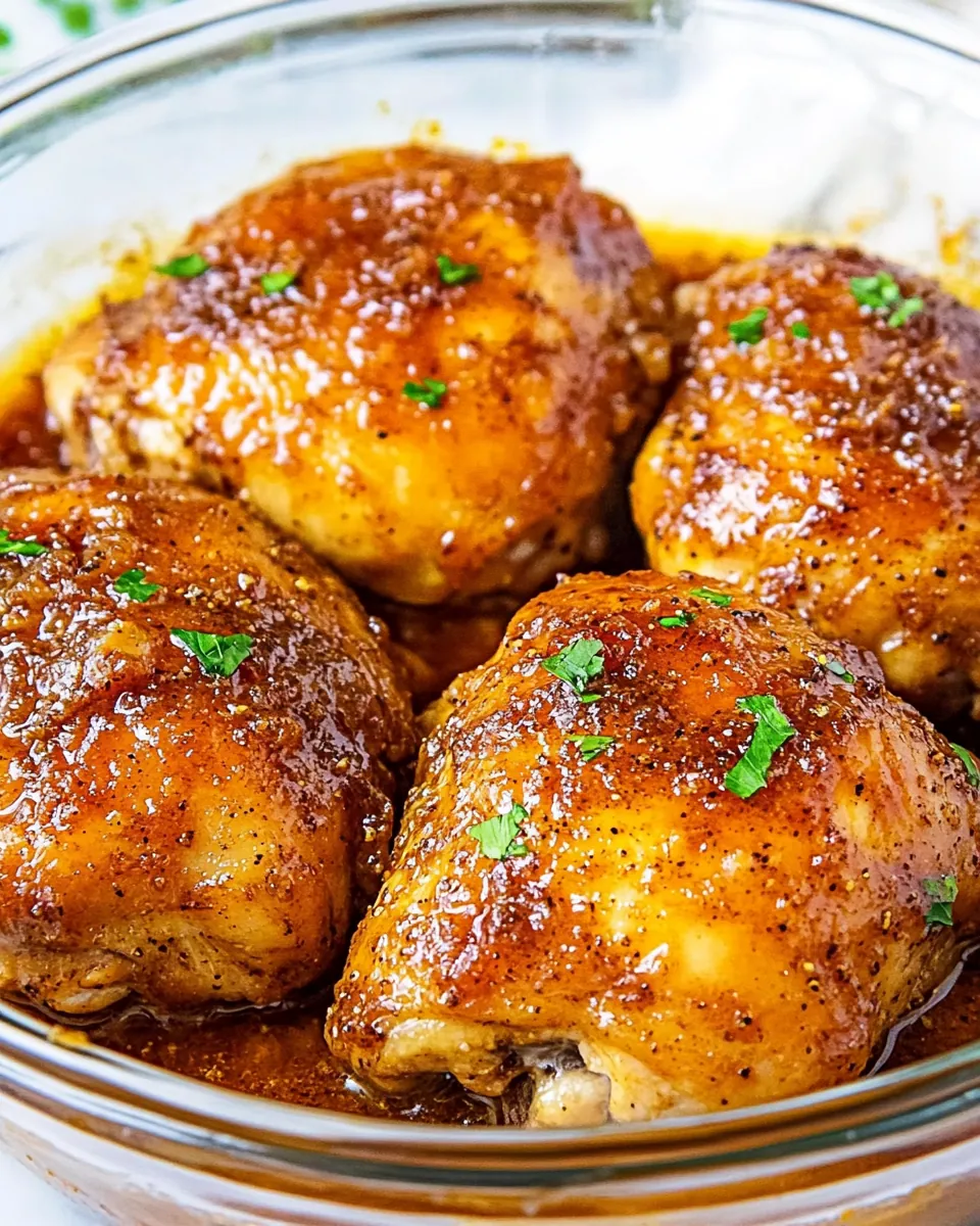 Baked Brown Sugar Italian Chicken